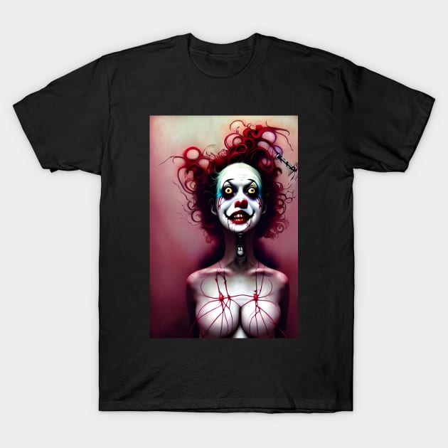 Frankenclown 5 - I'm So Happy to See You T-Shirt by Frankenclowns